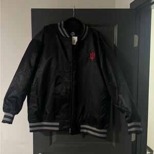 Black Bomber Jacket for Indiana Hoosiers